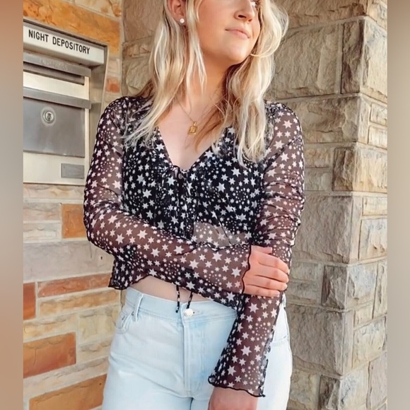 Free People Marne Top ⭐️🤍🖤🤍🖤 - Picture 7 of 7